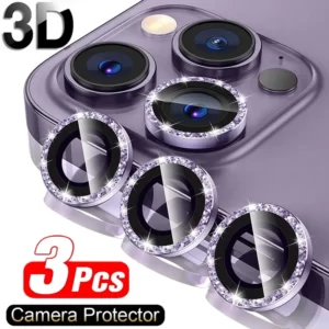 3Pcs Camera Lens Protector for IPhone 11 12 13 Pro Max Mini 15 Pro Max Protective Glass for IPhone 14 Pro Max Camera Lens Glass