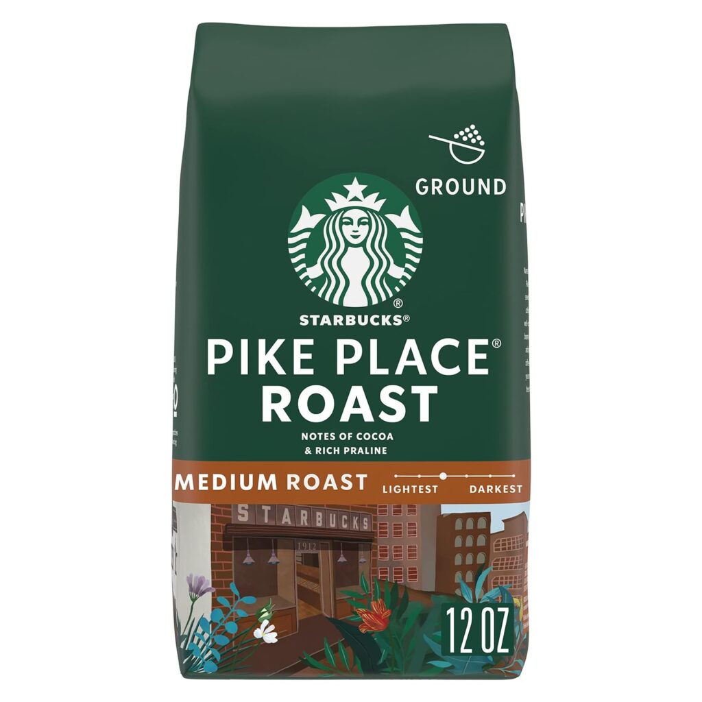Starbucks’ medium-roasted ground coffee