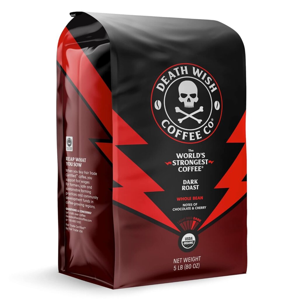 Death Wish Coffee's Dark Roast Coffee Beans