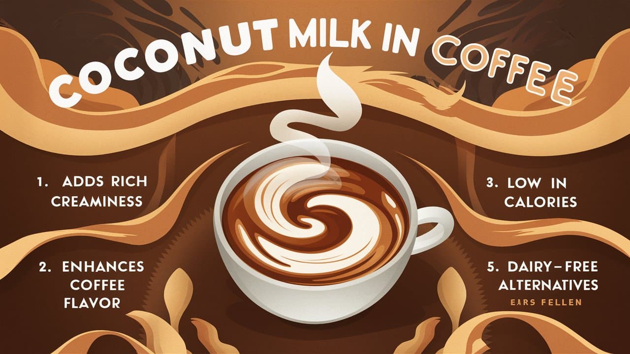 Coconut Milk in Coffee Benefits: A Healthier Brew